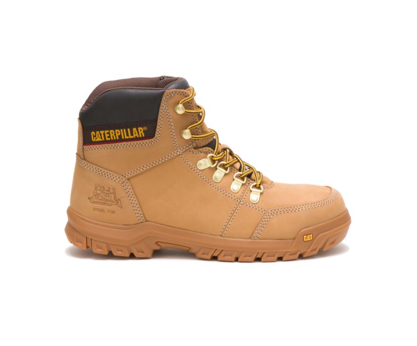 Caterpillar Outline Steel Toe - Lyse Brune Vernestøvler Herre - Norge ( ZMOUF-4571 )